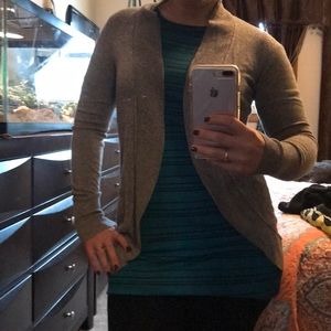 Gray cardigan